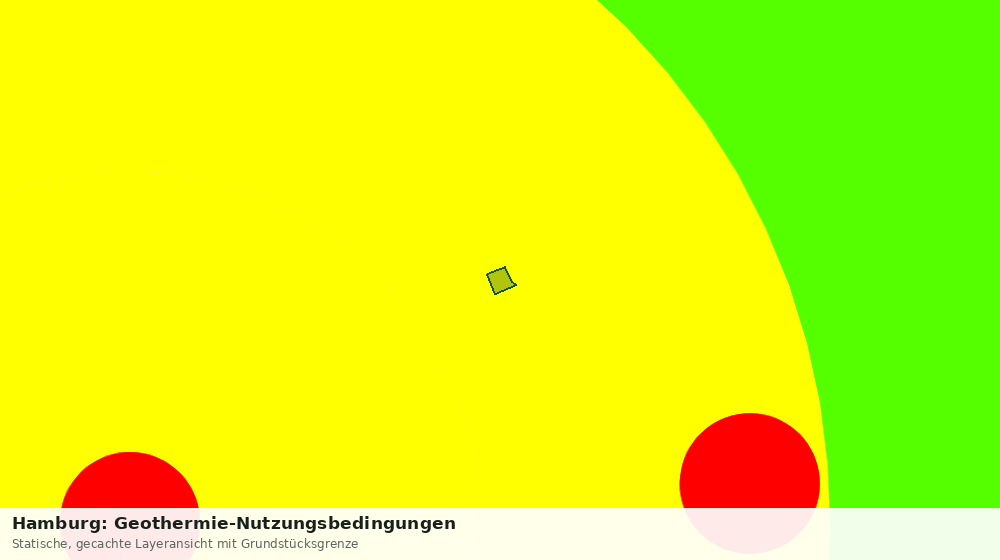 Statische Kartenansicht: Hamburg: Geothermie-Nutzungsbedingungen