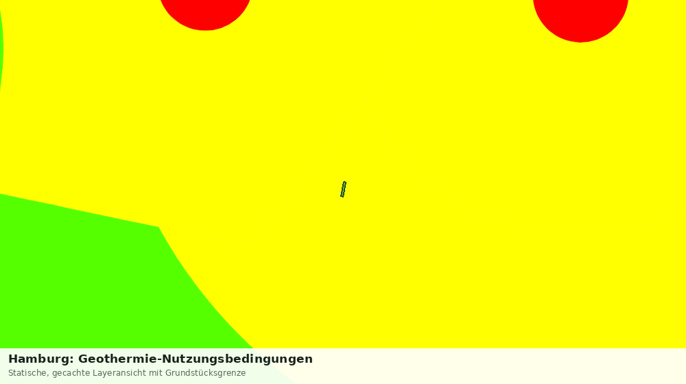 Statische Kartenansicht: Hamburg: Geothermie-Nutzungsbedingungen