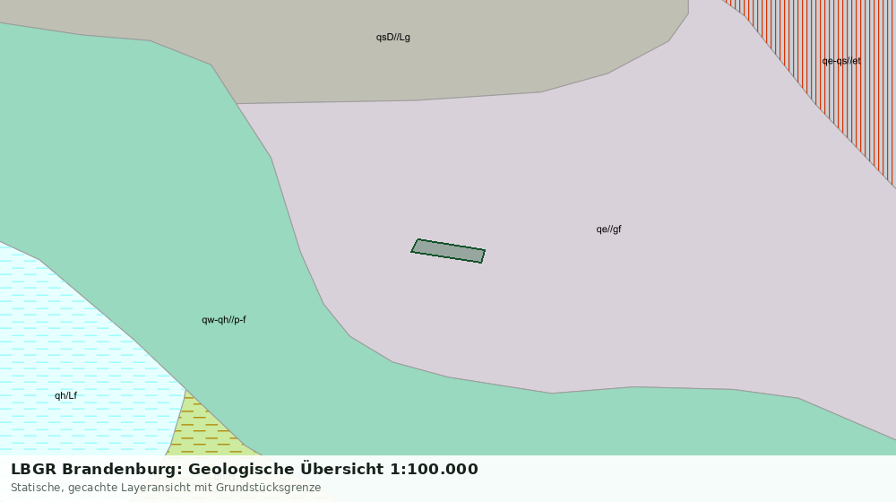 Statische Kartenansicht: LBGR Brandenburg: Geologische Übersicht 1:100.000