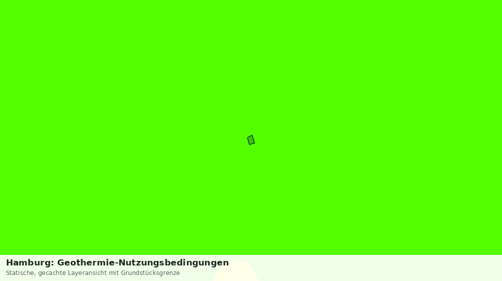 Statische Kartenansicht: Hamburg: Geothermie-Nutzungsbedingungen