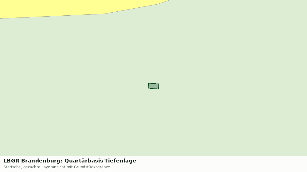 Statische Kartenansicht: LBGR Brandenburg: Quartärbasis-Tiefenlage