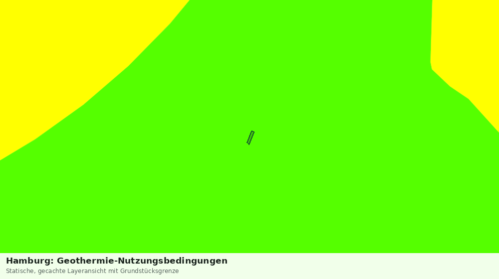 Statische Kartenansicht: Hamburg: Geothermie-Nutzungsbedingungen