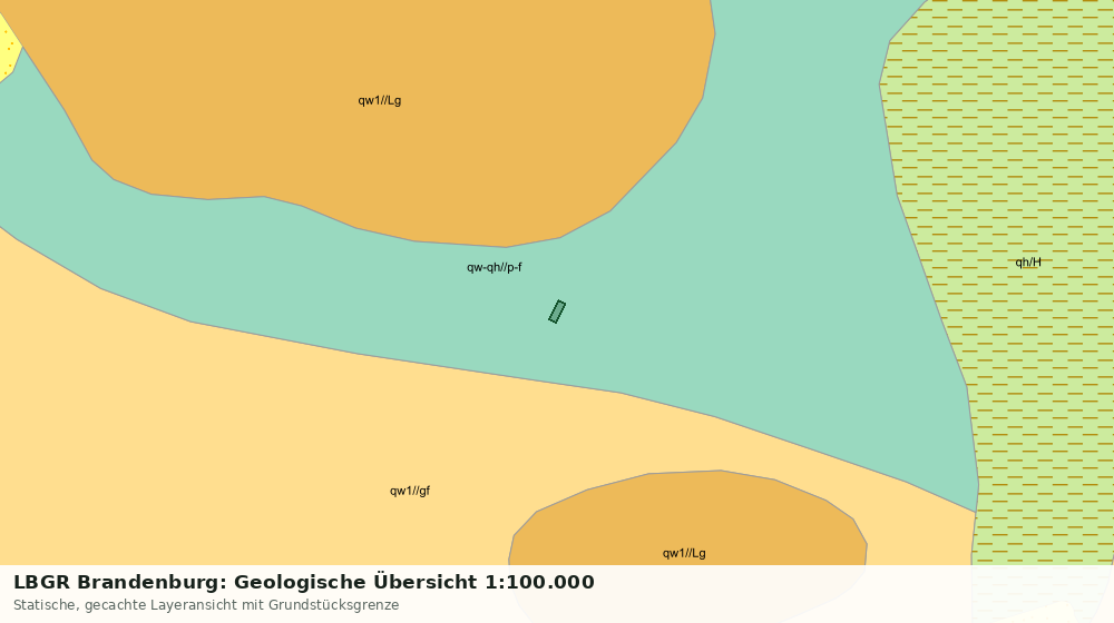 Statische Kartenansicht: LBGR Brandenburg: Geologische Übersicht 1:100.000