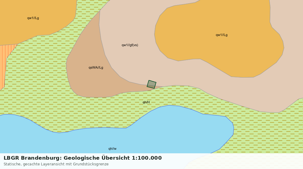 Statische Kartenansicht: LBGR Brandenburg: Geologische Übersicht 1:100.000
