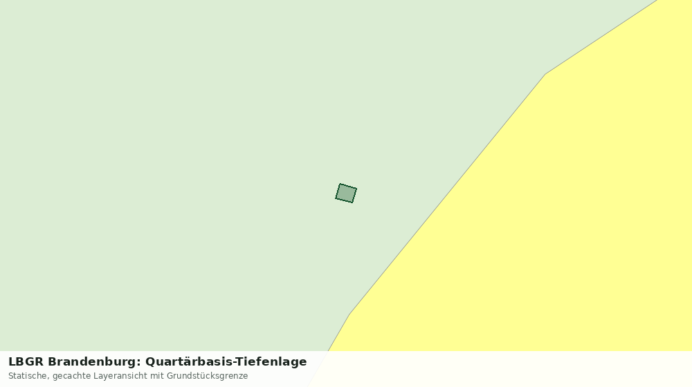 Statische Kartenansicht: LBGR Brandenburg: Quartärbasis-Tiefenlage