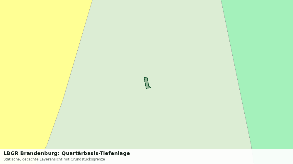 Statische Kartenansicht: LBGR Brandenburg: Quartärbasis-Tiefenlage