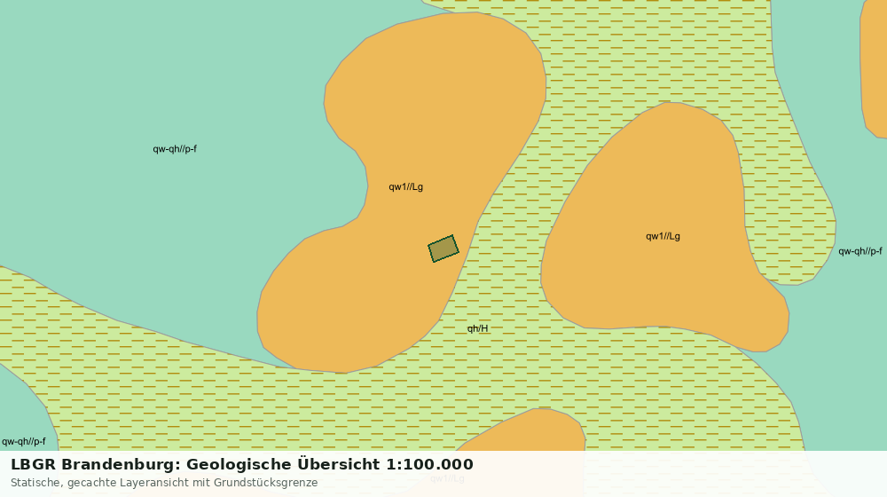 Statische Kartenansicht: LBGR Brandenburg: Geologische Übersicht 1:100.000