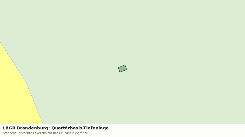 Statische Kartenansicht: LBGR Brandenburg: Quartärbasis-Tiefenlage