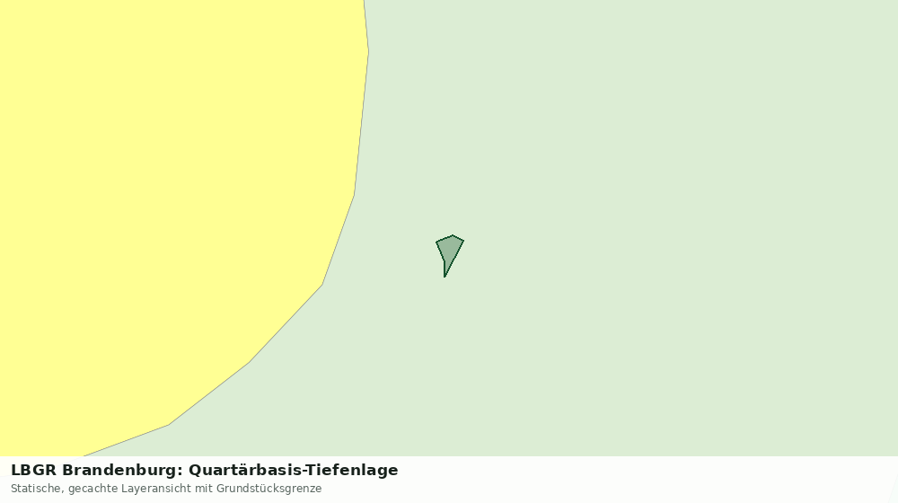 Statische Kartenansicht: LBGR Brandenburg: Quartärbasis-Tiefenlage