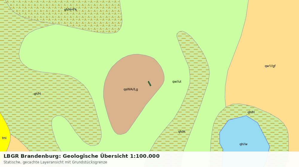 Statische Kartenansicht: LBGR Brandenburg: Geologische Übersicht 1:100.000
