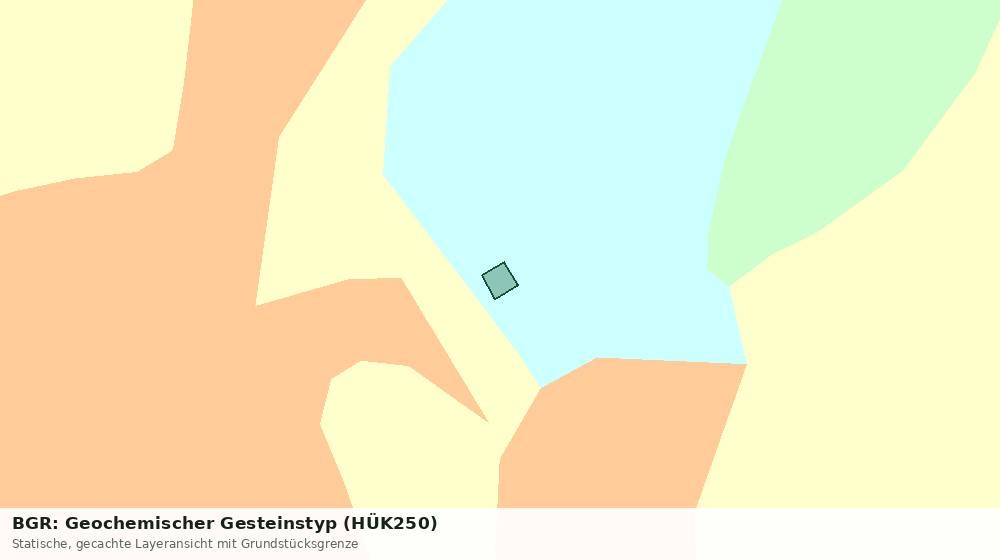 Statische Kartenansicht: BGR: Geochemischer Gesteinstyp (HÜK250)