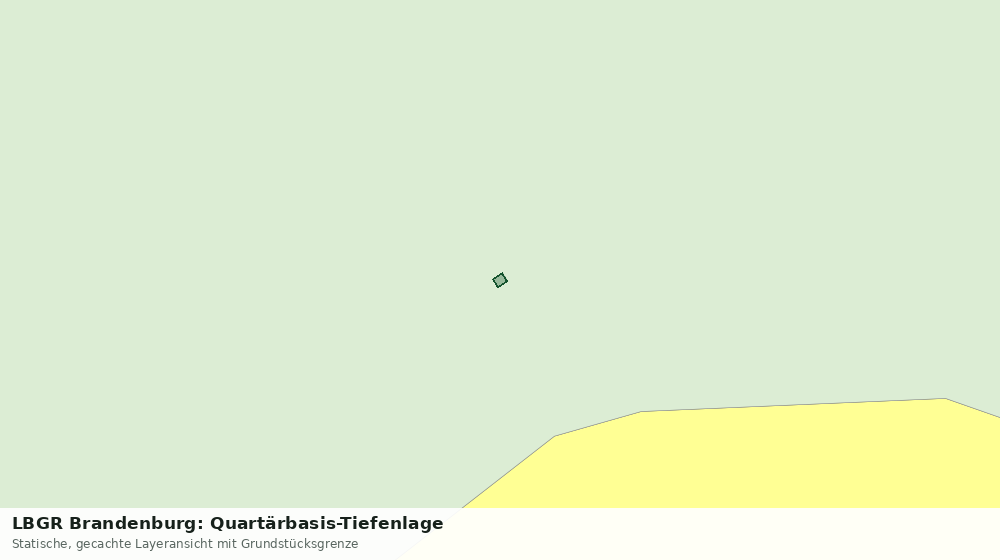 Statische Kartenansicht: LBGR Brandenburg: Quartärbasis-Tiefenlage