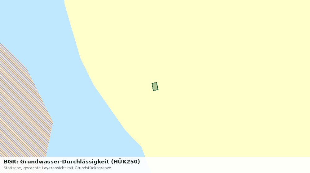 Statische Kartenansicht: BGR: Grundwasser-Durchlässigkeit (HÜK250)