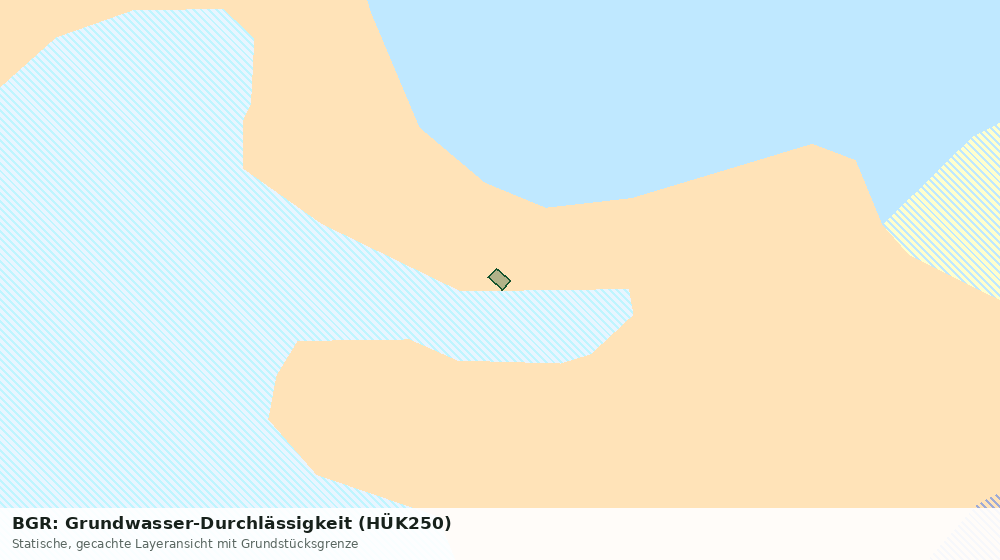 Statische Kartenansicht: BGR: Grundwasser-Durchlässigkeit (HÜK250)