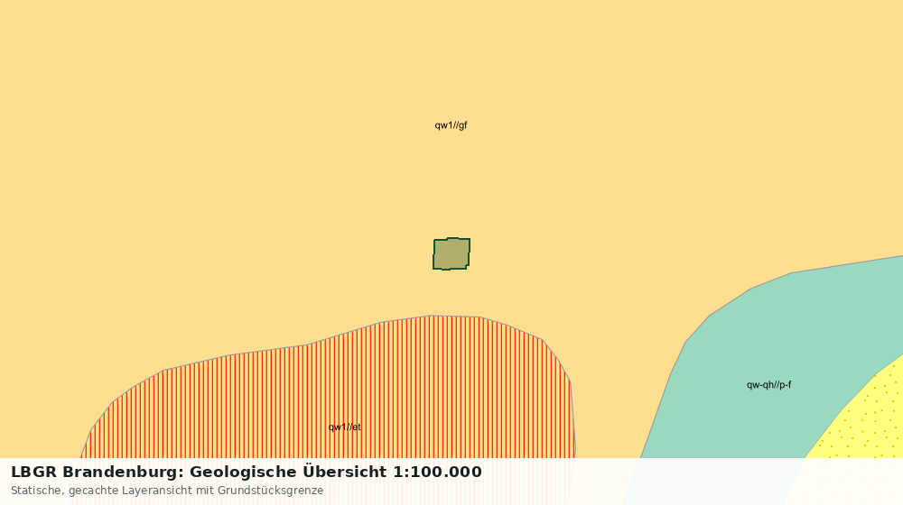 Statische Kartenansicht: LBGR Brandenburg: Geologische Übersicht 1:100.000