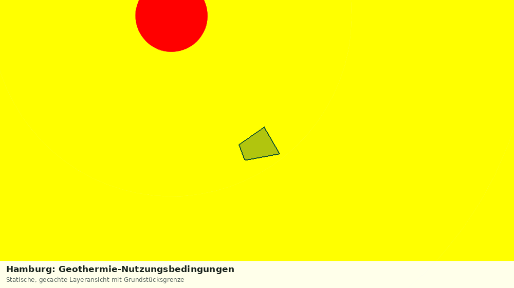 Statische Kartenansicht: Hamburg: Geothermie-Nutzungsbedingungen