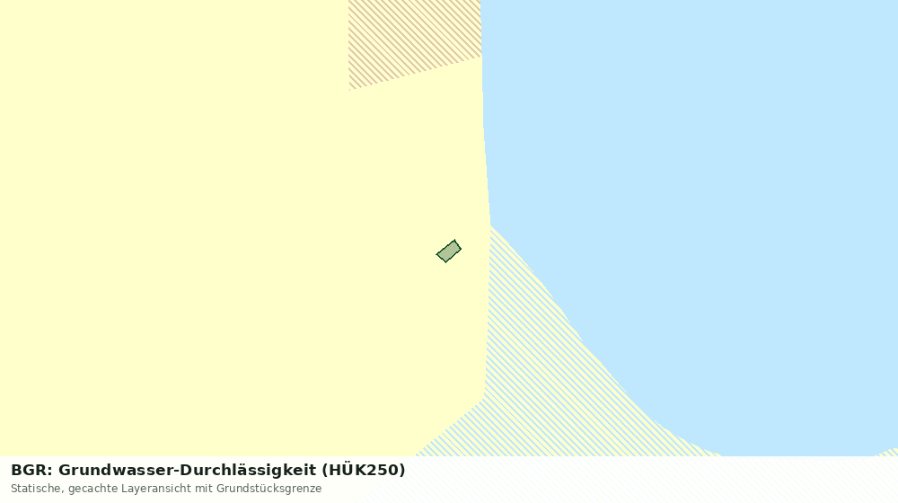 Statische Kartenansicht: BGR: Grundwasser-Durchlässigkeit (HÜK250)