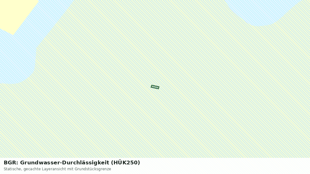 Statische Kartenansicht: BGR: Grundwasser-Durchlässigkeit (HÜK250)