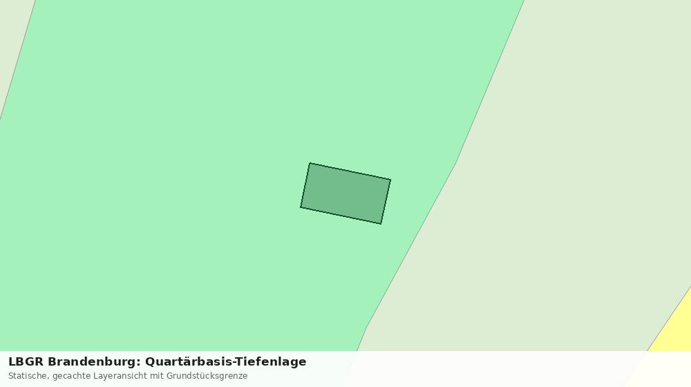 Statische Kartenansicht: LBGR Brandenburg: Quartärbasis-Tiefenlage