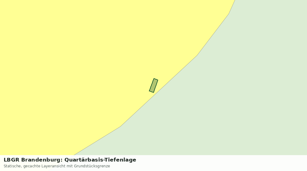 Statische Kartenansicht: LBGR Brandenburg: Quartärbasis-Tiefenlage