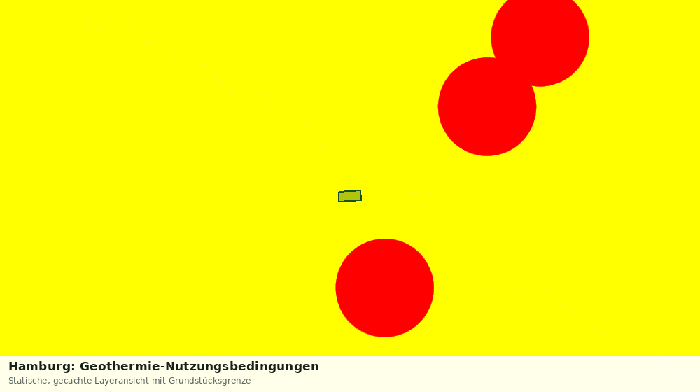 Statische Kartenansicht: Hamburg: Geothermie-Nutzungsbedingungen