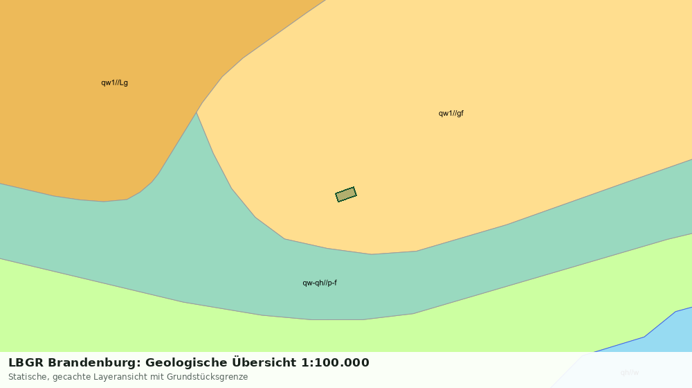 Statische Kartenansicht: LBGR Brandenburg: Geologische Übersicht 1:100.000