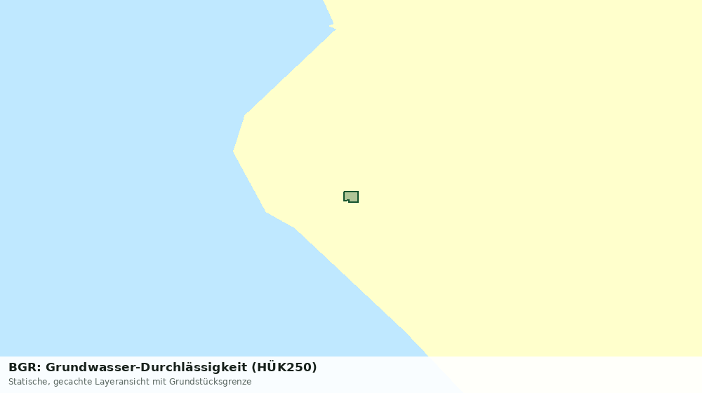 Statische Kartenansicht: BGR: Grundwasser-Durchlässigkeit (HÜK250)