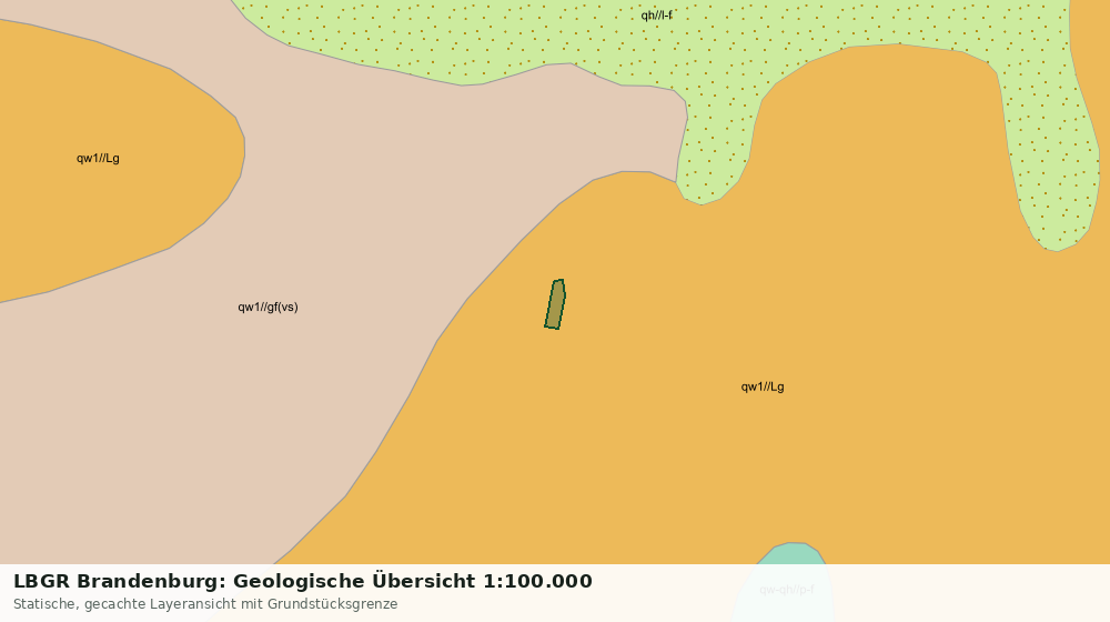 Statische Kartenansicht: LBGR Brandenburg: Geologische Übersicht 1:100.000
