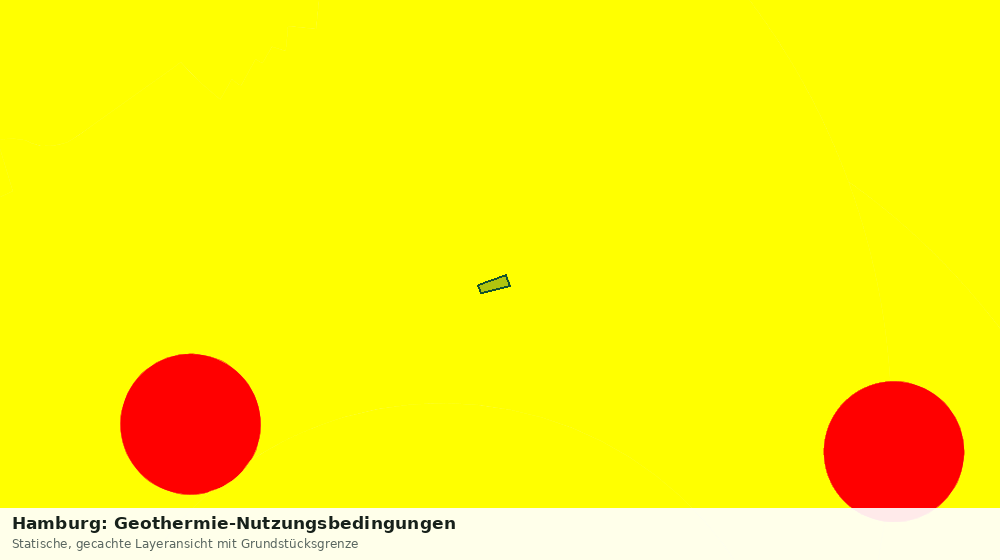 Statische Kartenansicht: Hamburg: Geothermie-Nutzungsbedingungen