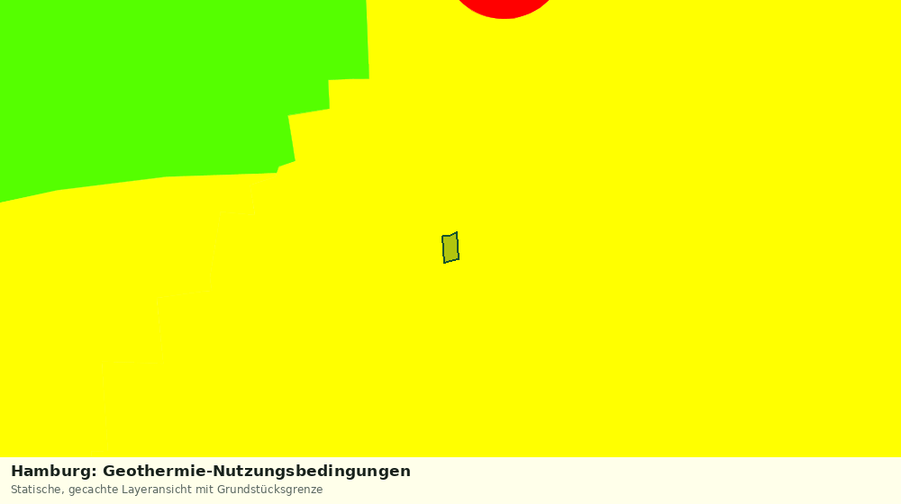 Statische Kartenansicht: Hamburg: Geothermie-Nutzungsbedingungen