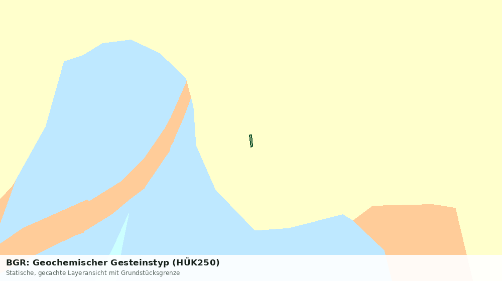 Statische Kartenansicht: BGR: Geochemischer Gesteinstyp (HÜK250)