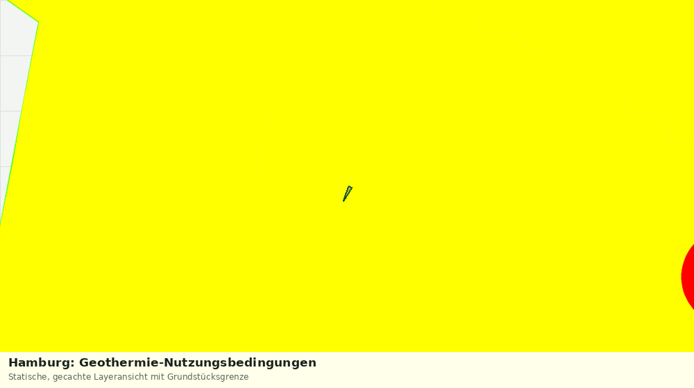 Statische Kartenansicht: Hamburg: Geothermie-Nutzungsbedingungen