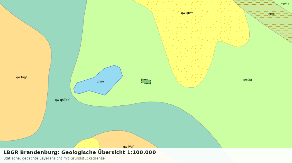 Statische Kartenansicht: LBGR Brandenburg: Geologische Übersicht 1:100.000