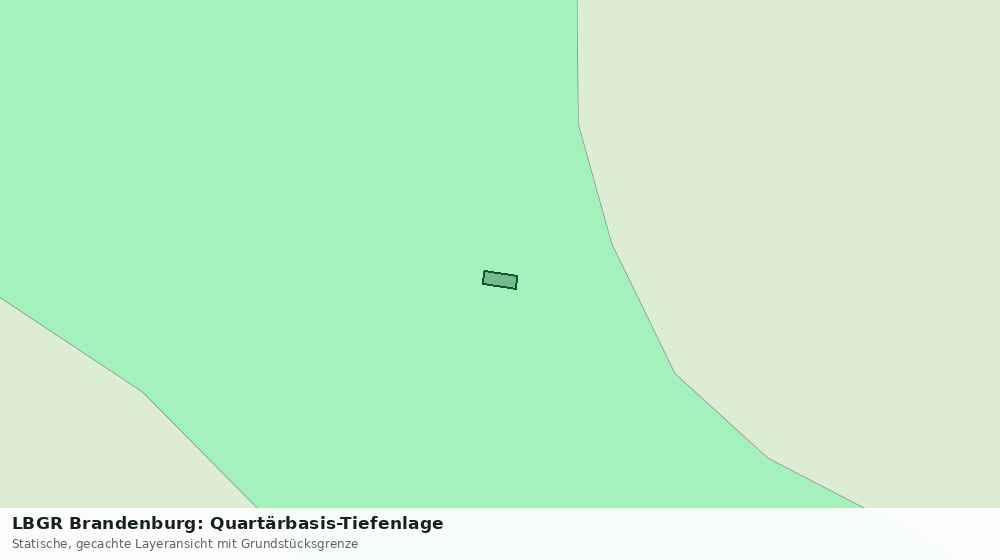 Statische Kartenansicht: LBGR Brandenburg: Quartärbasis-Tiefenlage