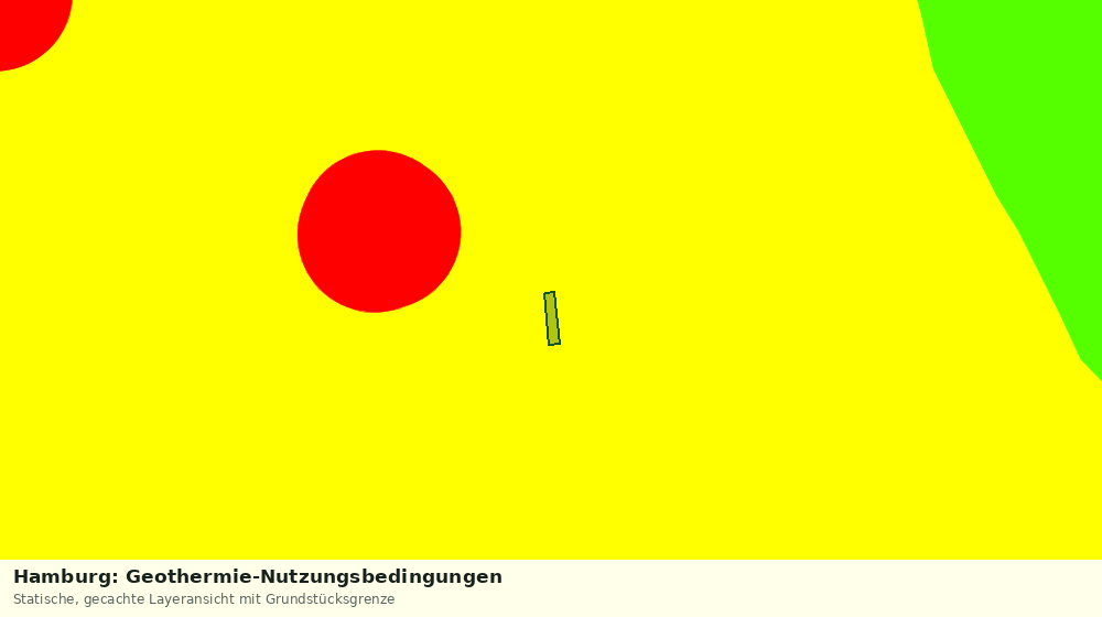 Statische Kartenansicht: Hamburg: Geothermie-Nutzungsbedingungen