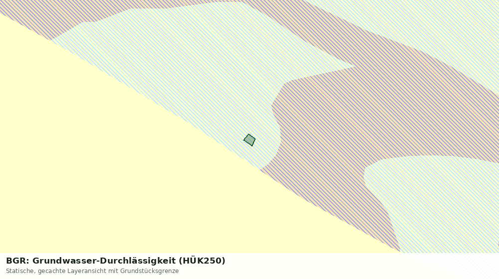 Statische Kartenansicht: BGR: Grundwasser-Durchlässigkeit (HÜK250)