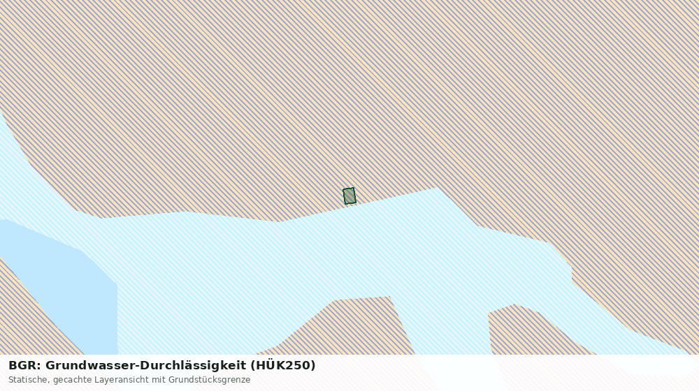 Statische Kartenansicht: BGR: Grundwasser-Durchlässigkeit (HÜK250)