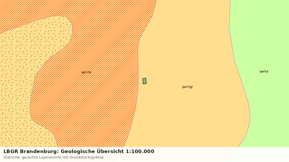 Statische Kartenansicht: LBGR Brandenburg: Geologische Übersicht 1:100.000