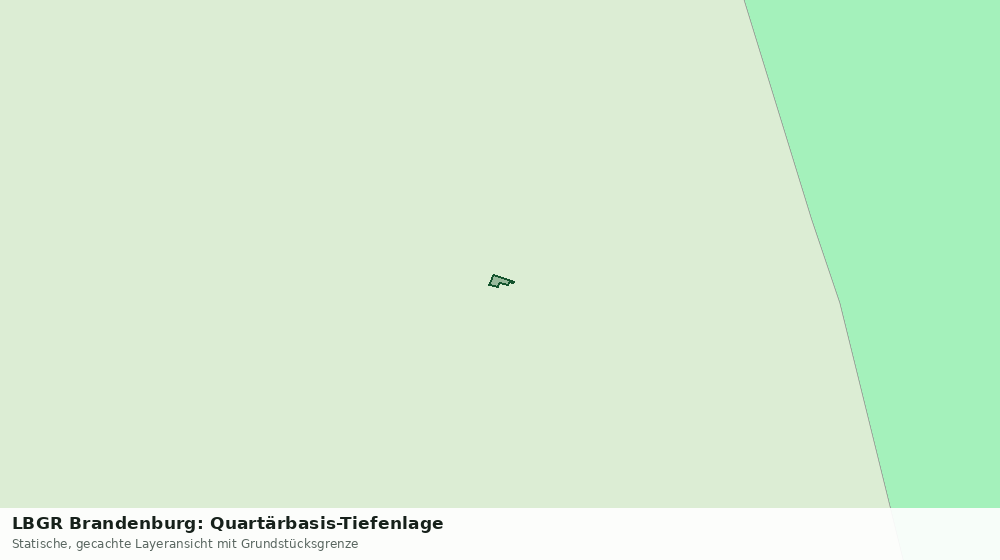 Statische Kartenansicht: LBGR Brandenburg: Quartärbasis-Tiefenlage