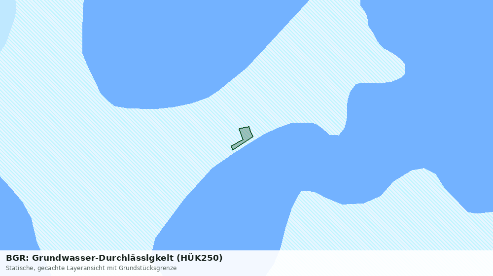 Statische Kartenansicht: BGR: Grundwasser-Durchlässigkeit (HÜK250)