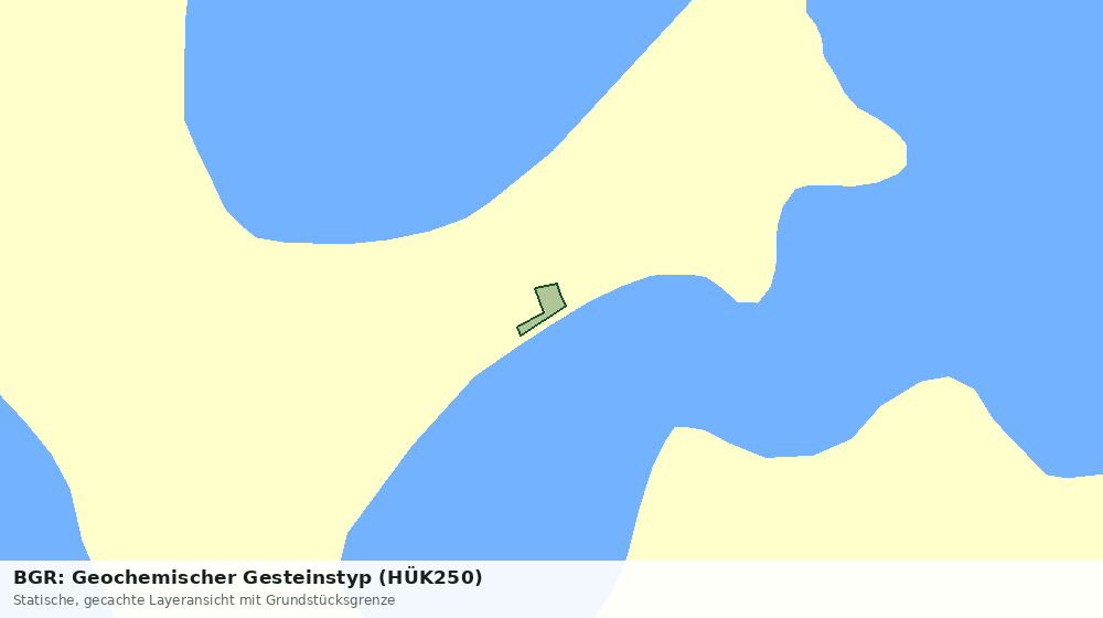 Statische Kartenansicht: BGR: Geochemischer Gesteinstyp (HÜK250)