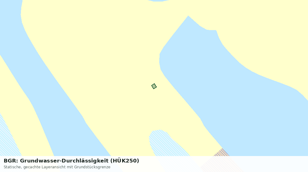 Statische Kartenansicht: BGR: Grundwasser-Durchlässigkeit (HÜK250)