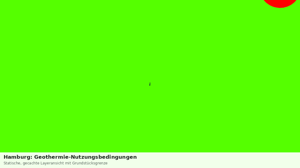 Statische Kartenansicht: Hamburg: Geothermie-Nutzungsbedingungen