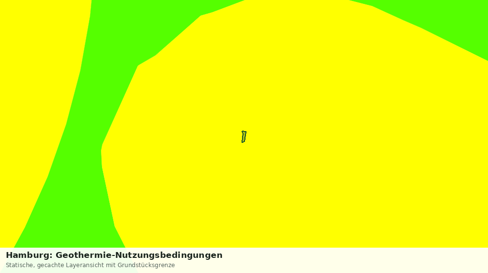 Statische Kartenansicht: Hamburg: Geothermie-Nutzungsbedingungen