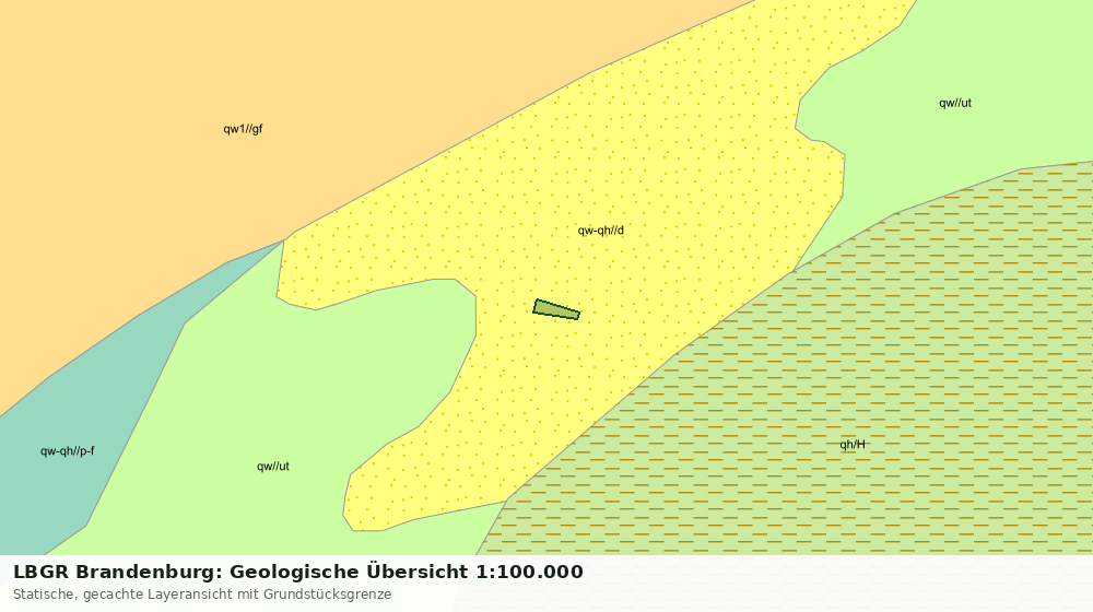 Statische Kartenansicht: LBGR Brandenburg: Geologische Übersicht 1:100.000