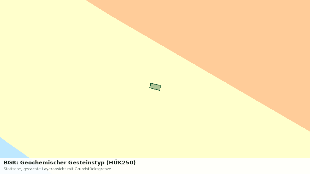 Statische Kartenansicht: BGR: Geochemischer Gesteinstyp (HÜK250)
