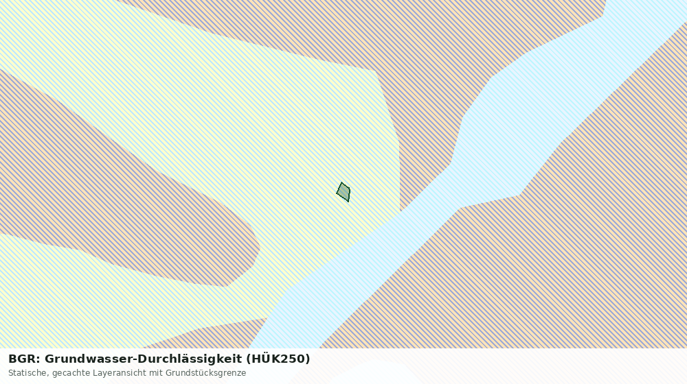 Statische Kartenansicht: BGR: Grundwasser-Durchlässigkeit (HÜK250)