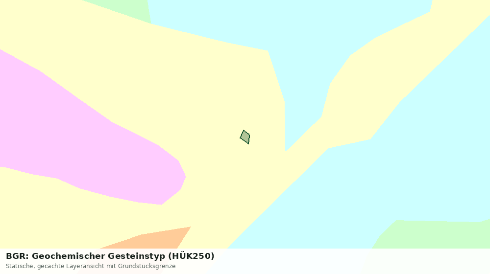 Statische Kartenansicht: BGR: Geochemischer Gesteinstyp (HÜK250)