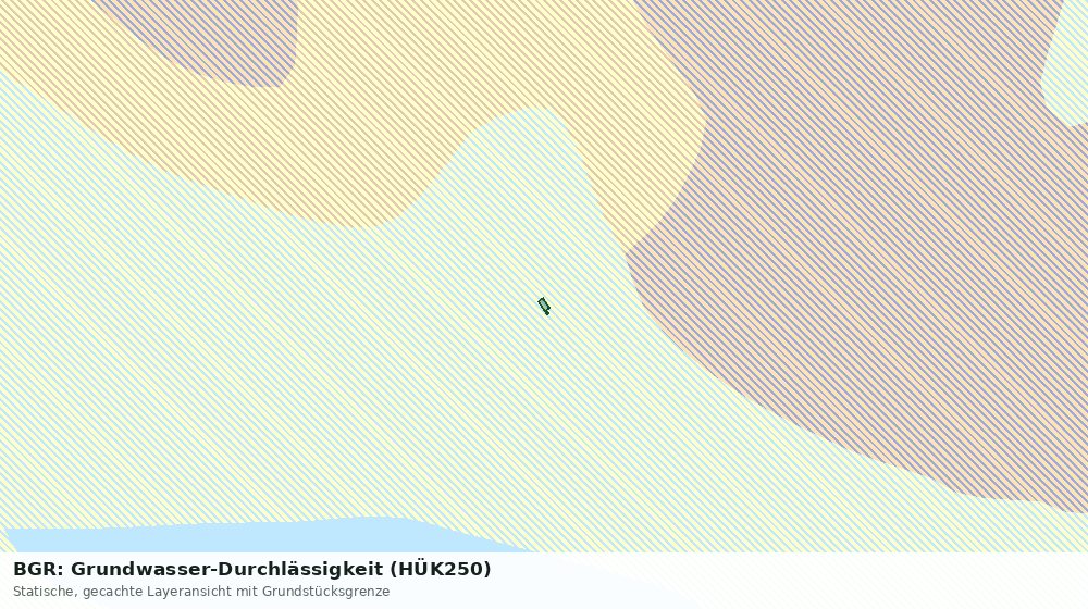 Statische Kartenansicht: BGR: Grundwasser-Durchlässigkeit (HÜK250)