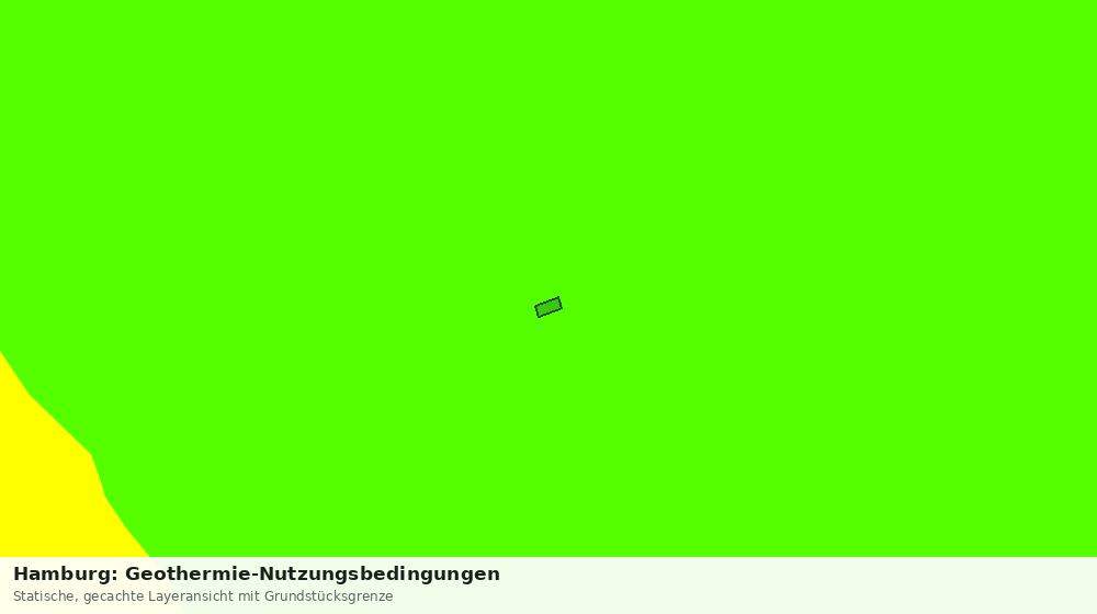 Statische Kartenansicht: Hamburg: Geothermie-Nutzungsbedingungen